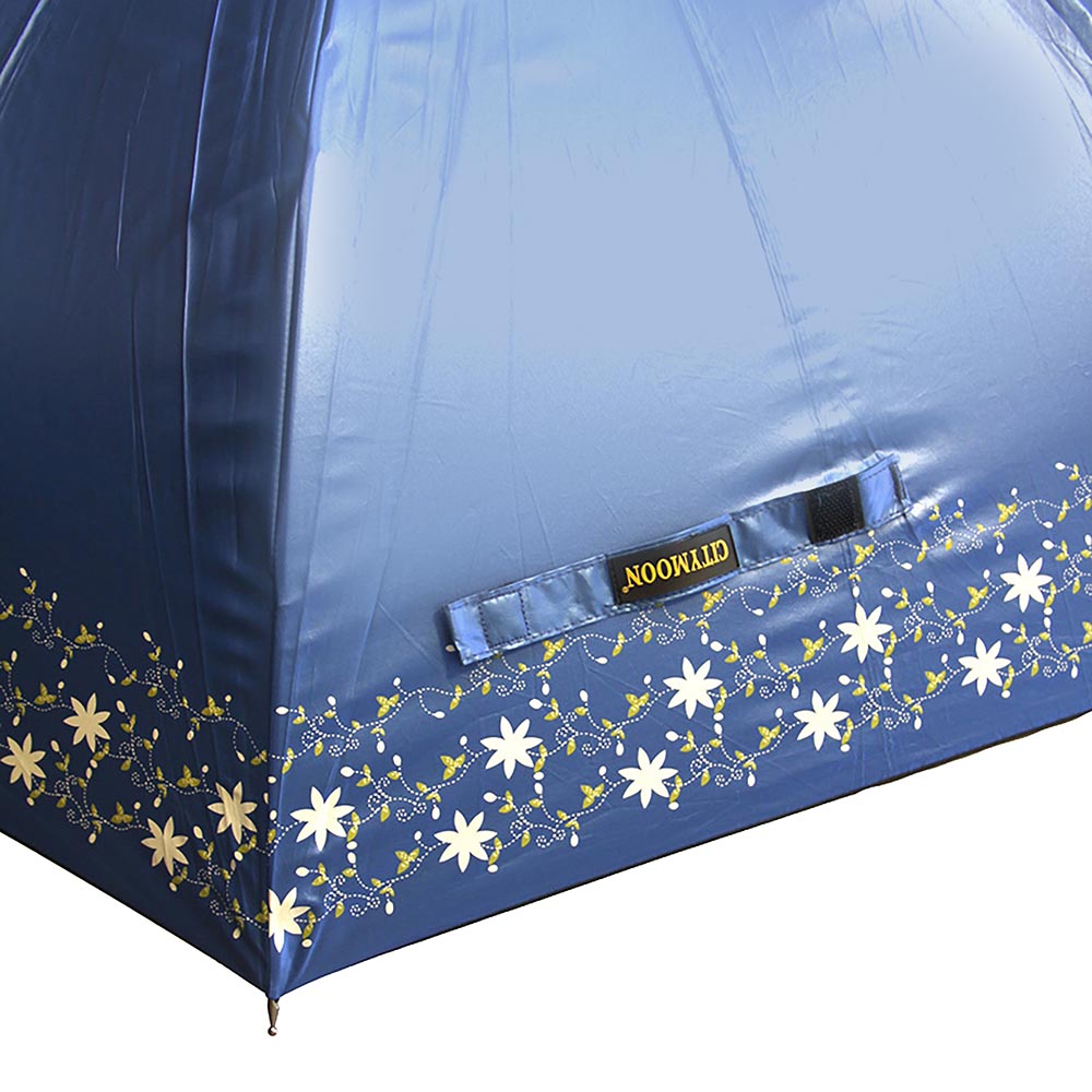 CITYMOON Elegant Floral Straight Umbrella: Retail Brand Enhancement Asset